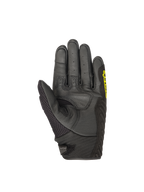 Alpinestars Luvas SMX-1 Air V2, luvas de moto para homem, pretas e amarelas fluorescentes, palma em couro reforçado, certificadas CE