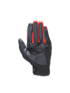 Alpinestars FQ20 SMX-1 Air V2 Monster, luvas de moto em pele pretas e vermelhas, vista da palma com reforço de aderência.