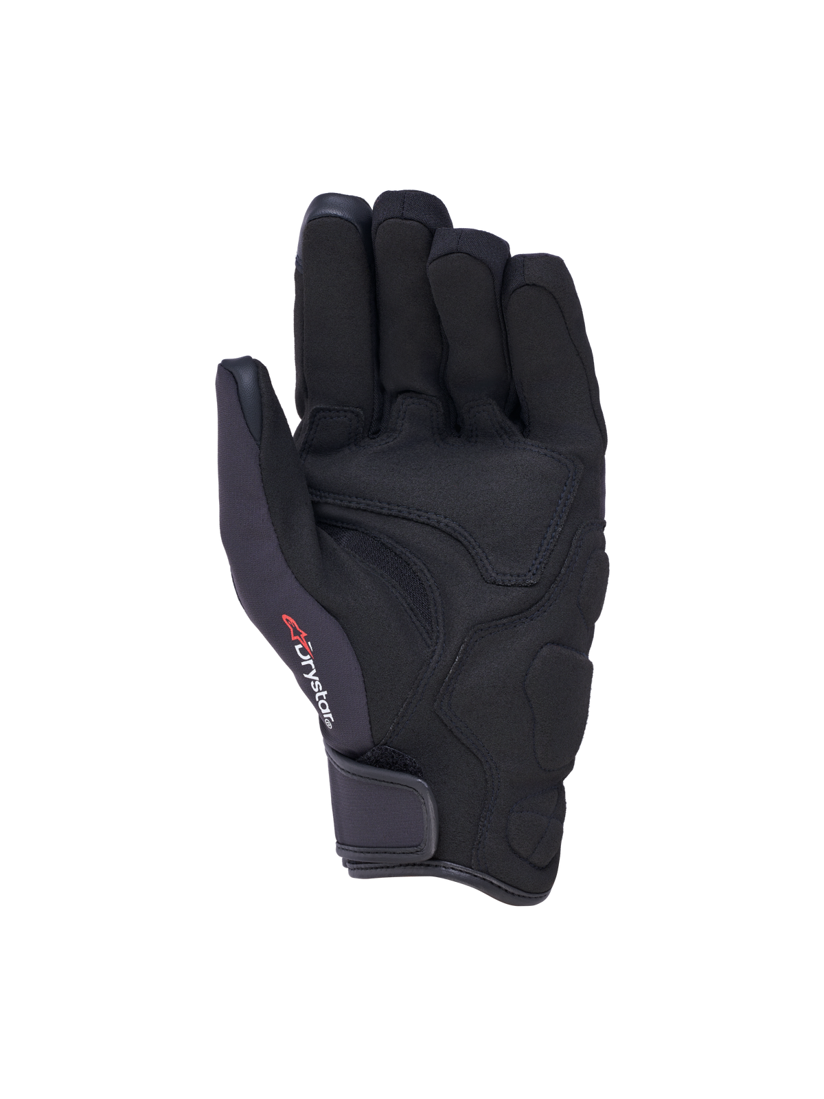 Alpinestars Stella Ignite Drystar Insulated Luvas, luvas de moto para mulher, vista da palma, pretas, com reforço em camurça sintética e tecnologia Drystar
