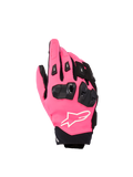 Alpinestars Stella SP X 3, luvas de motociclismo desportivas para mulher, rosa Diva e preto, com proteções TPU pretas nas articulações, logótipo branco e construção têxtil de punho curto