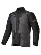 Alpinestars Jaqueta ST-7 2L GORE-TEX, casaco de moto touring para homem, cinzento, preto e caqui, construção laminada impermeável, certificado CE