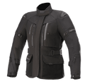 Alpinestars Women Stella Ketchum GORE-TEX Jacket, Black Motorcycle Touring Jacket, Waterproof and breathable textile construction, high collar with zippered chest vents, adjustable waist and arm straps, durable fabric with reinforced shoulder protection