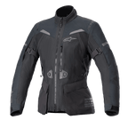 Alpinestars Jaqueta Stella ST-7 2L GORE-TEX, casaco de moto para mulher, preto e cinzento escuro, impermeável laminado GORE-TEX, certificado CE