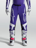 Alpinestars 2027 Supertech Vesta Pants, deep blue and white motocross pants for men with athletic fit and large logos.