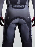 Alpinestars Calças Racer Amber, calças de motocross para homem, cinzentas, com assento reforçado e logótipo Astars.