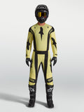 Calças Techstar Atrox e Techstar Atrox Gear Set, conjunto de motocross para homem, amarelo e preto, com camisola.