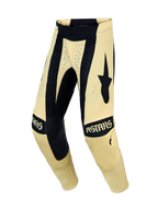 Alpinestars Techstar Atrox, calças de motocross para homem, creme e pretas, ventilação a laser para todo-o-terreno