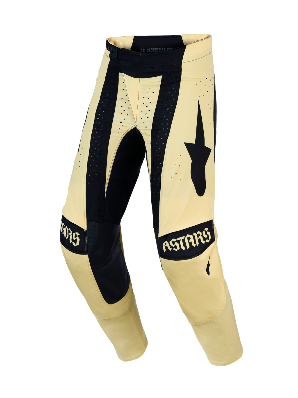 Alpinestars Techstar Atrox, calças de moto para motocross, amarelas e pretas, com construção de joelho Babel e painéis elásticos, equipamento de performance todo-o-terreno