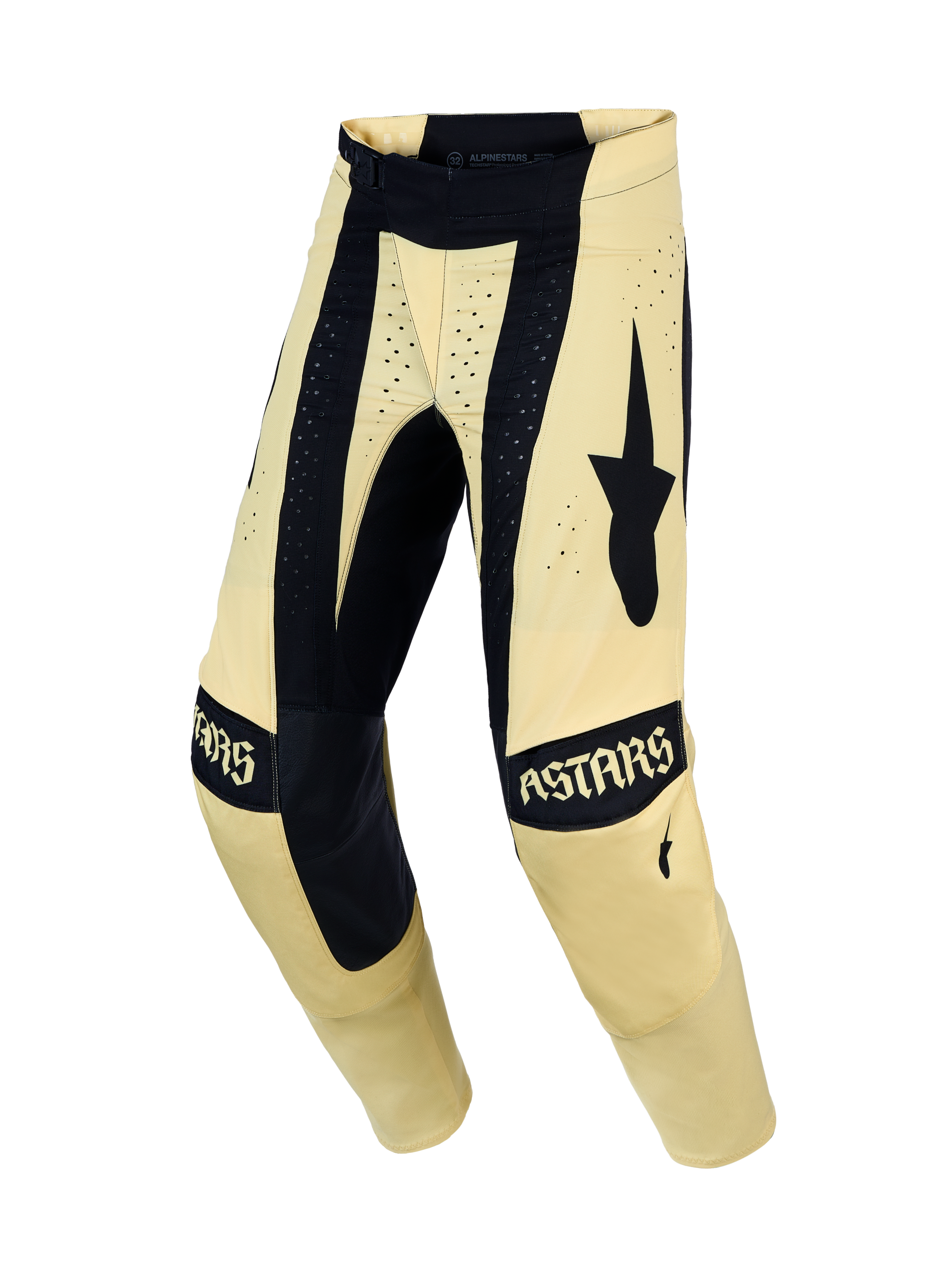 Alpinestars Techstar Atrox, calças de moto para motocross, amarelas e pretas, com construção de joelho Babel e painéis elásticos, equipamento de performance todo-o-terreno