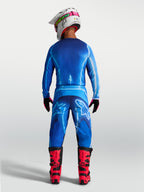 Alpinestars calças Fluid Kepler de motocross para homem, azuis, vista traseira, ajuste ergonómico em polifabric durável