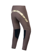 Alpinestars Supertech Air Gold Pants, Motocross Racing, Men's, Brown and Gold, ventilated stretch fabric back view.