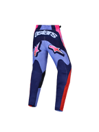 Calças Fluid Hunt Jovem Alpinestars, calças de motocross roxas e violetas, vista traseira, para todo-o-terreno.