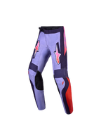 Alpinestars Calças Fluid Hunt Juventude 2027, calças de motocross roxas e rosa, com tecido 600D e ajuste ergonómico