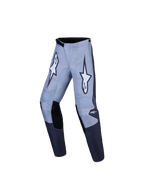 Alpinestars calças Fluid Amber Jovem, calças de motocross cinzentas e pretas para jovens, em politecido 600D resistente.