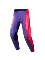 Alpinestars Stella Fluid Kepler, calças de motocross para mulher, degradê roxo e vermelho, design off-road com logótipo astars.