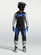 Alpinestars camisola e gear set Supertech Hiten AFD, equipamento de motocross para homem, preto e azul, ajuste ergonómico