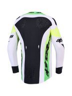 Alpinestars 2027 Supertech Dyna AND Gear Set, camisola de motocross verde e preta com ventilação a laser nas costas.