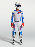 Alpinestars Camisola Supertech Vesta e Supertech Vesta Gear Set, conjunto de motocross para homem, lilás claro e vermelho cardinal.