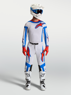 Alpinestars Camisola Supertech Vesta e Supertech Vesta Gear Set, conjunto de motocross para homem, lilás claro e vermelho cardinal.