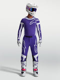 Alpinestars Camisola e conjunto Supertech Vesta, motocross, azul escuro e branco, com ajuste atlético profissional.