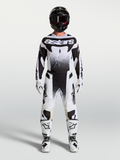 Alpinestars Techstar Swan Jersey AND Techstar Swan Gear Set, Men's Motocross outfit, Black and White with stippled graphics.