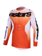 Alpinestars Racer Amber 2027, camisola de motocross para homem, vermelha e lilás claro, corte racing e respirável.
