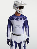 Alpinestars Camisola Racer Air Amber, camisola de motocross para homem, azul e branca, construção em malha respirável para alto desempenho em off-road
