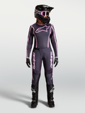 Alpinestars Stella Fluid Apex V2, conjunto de motocross para mulher, cinzento e rosa, equipamento de proteção off-road