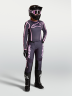 Alpinestars Stella Fluid Apex V2, conjunto de camisola e calças de motocross para mulher, cinzento e rosa, equipamento de alto desempenho para todo-o-terreno