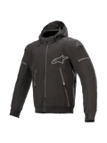 Alpinestars Casaco Com Capuz Sektor Tech V2, casaco de moto urbano para homem, preto, resistente ao vento, certificado CE.
