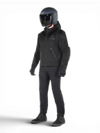 Alpinestars Moflow Air Tech Hoodie, casaco de moto urbano para homem, preto, malha técnica ventilada, compatível com sistema Tech-Air 3