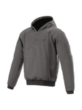 Alpinestars Ageless Hoodie, casaco de moto urbano para homem, cinzento melange, com proteções e logótipo tonal.