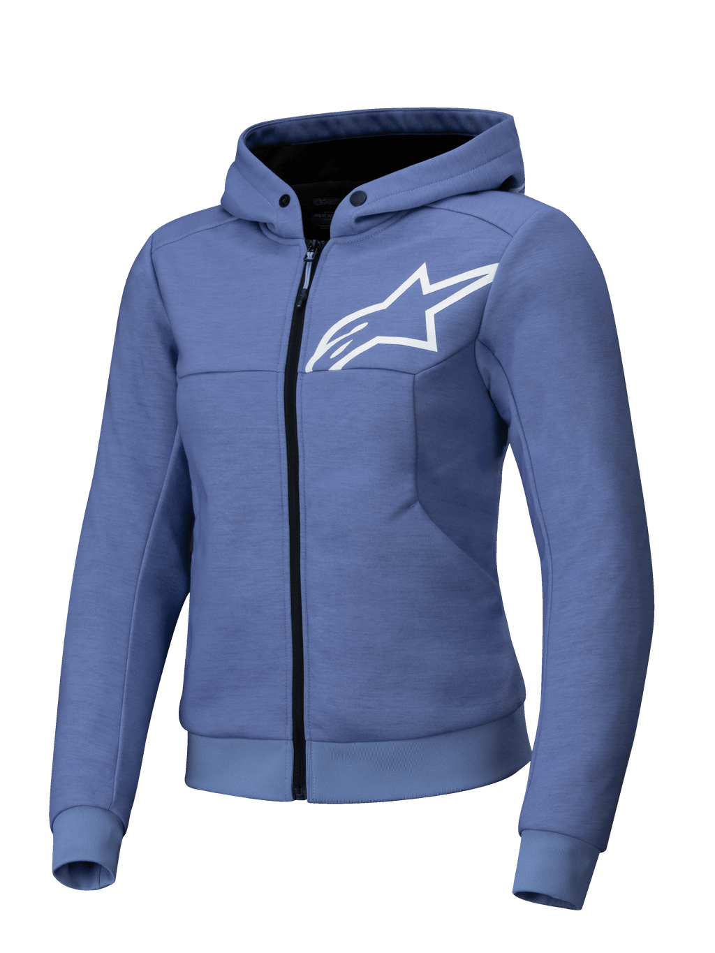Alpinestars Stella Chrome V2 Sport, casaco de moto para mulher, azul violeta, preparado para Tech-Air e certificado CE.