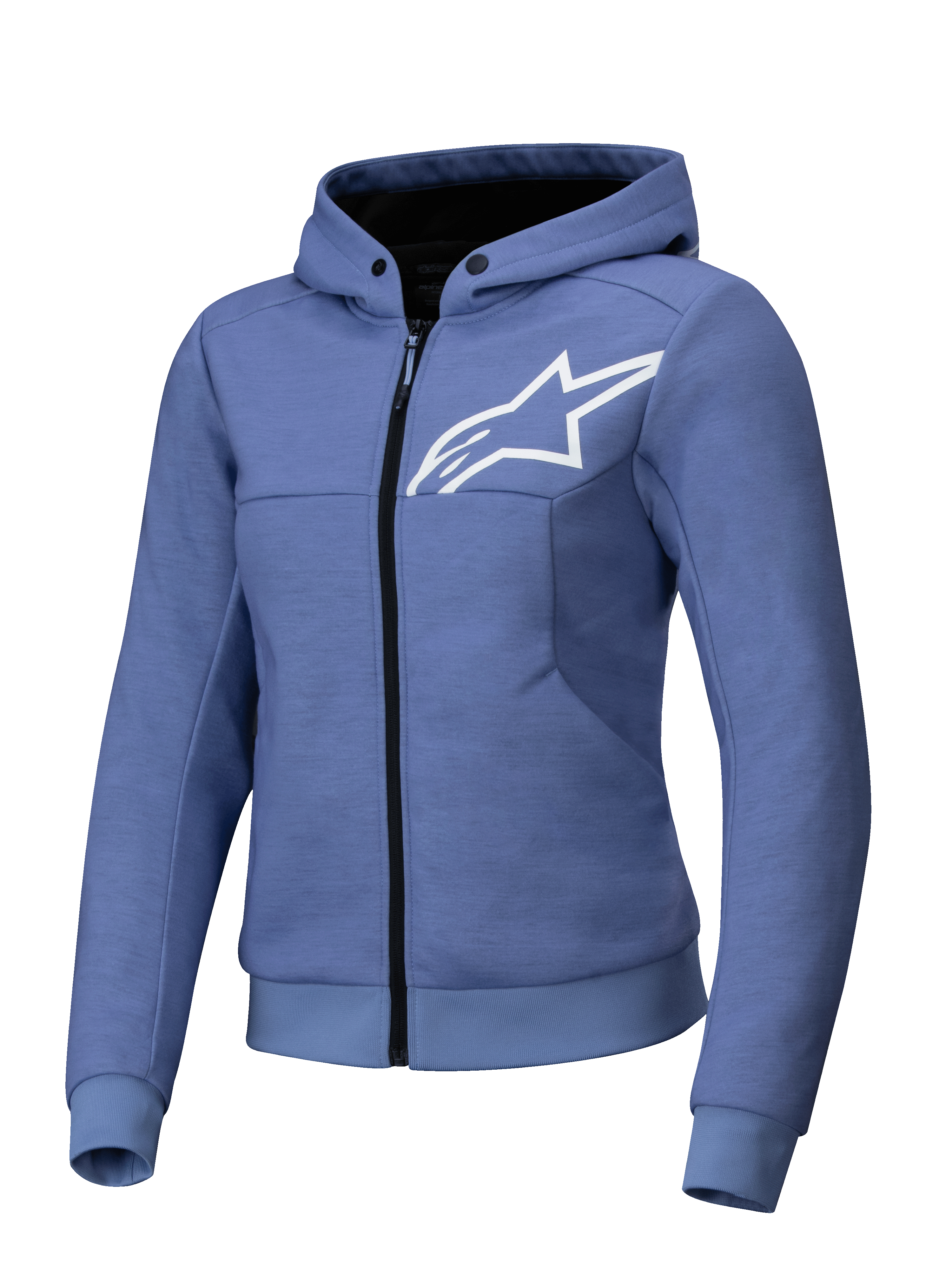 Alpinestars Stella Chrome V2 Sport, casaco de moto para mulher, azul violeta, preparado para Tech-Air e certificado CE.