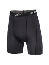 Alpinestars MX Boxer, Motocross Boxer Briefs, Black, featuring a branded elastic waistband with white logo, technical stretch fabric with flat seams, designed as a performance base layer for off-road racing.