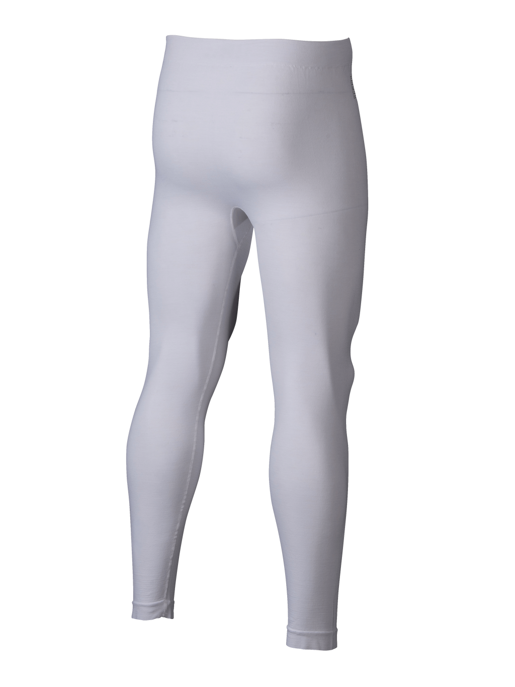 Alpinestars ZX Evo V3 Bottom, camada de base para automobilismo, branco, vista traseira de calças resistentes às chamas, construção leve e sem costuras para desportos motorizados