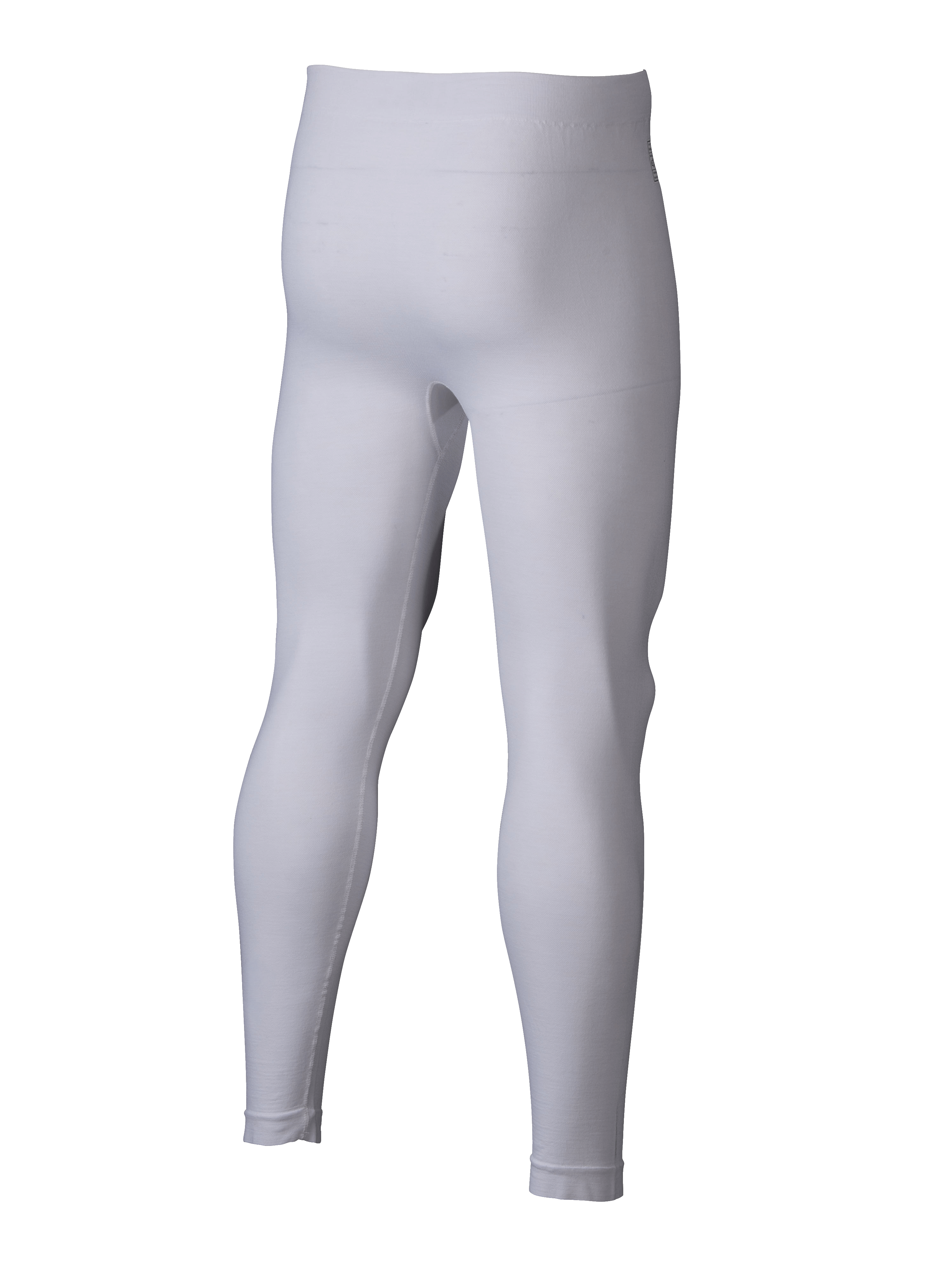 Alpinestars ZX Evo V3 Bottom, camada de base para automobilismo, branco, vista traseira de calças resistentes às chamas, construção leve e sem costuras para desportos motorizados
