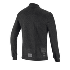 Top de Manga Comprida Alpinestars Race V3, vista traseira, camada de base preta resistente às chamas, com design em malha texturizada, mangas compridas com punhos canelados e etiquetas de homologação FIA na parte inferior das costas.