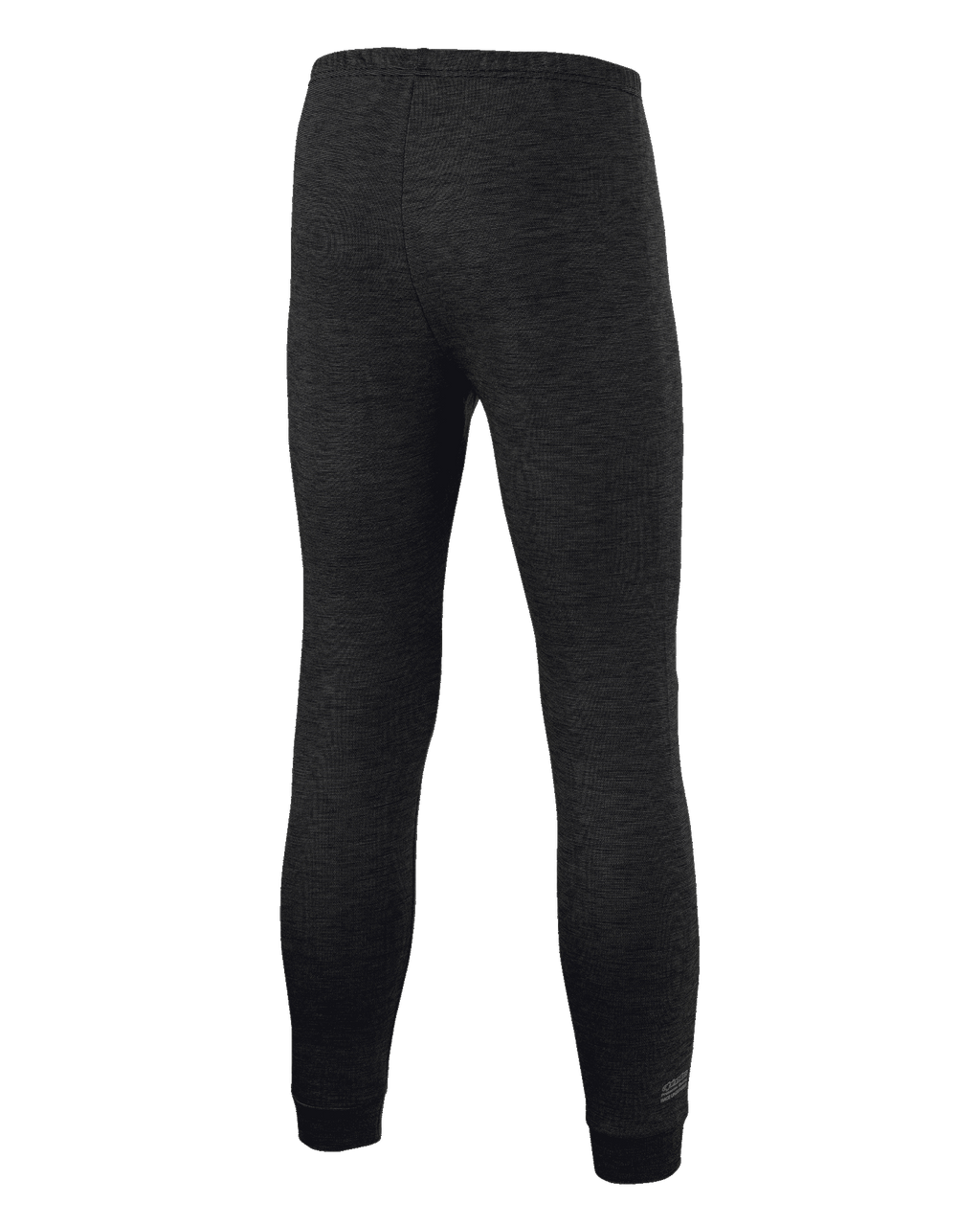 Alpinestars Race V3 Bottom, calças de camada de base para automobilismo, pretas, roupa interior comprida em tecido Lenzing FR texturado resistente às chamas, pernas afuniladas com punhos nos tornozelos, vista traseira