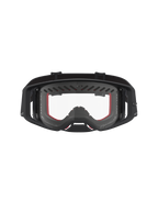 Alpinestars Óculos Supertech Dura Air Fluid, óculos de motocross, pretos e vermelhos, lente transparente e ventilada