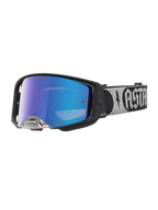 Alpinestars Supertech Atrox, óculos de motocross para homem, pretos com lente azul espelhada, ideais para off-road e corridas de elite.