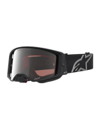 Alpinestars Supertech Vesta, óculos de motocross para off-road, pretos mate com lente prateada espelhada e ótica nítida