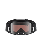 Alpinestars Óculos Supertech Vesta, óculos de motocross e todo-o-terreno, pretos e prateados mate, lentes espelhadas prateadas de alta definição, gestão avançada de humidade
