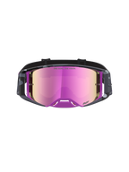 Alpinestars Óculos Supertech Lone Edição Limitada, óculos de motocross em roxo camuflado e rosa espelhado, tecnologia de lentes de alto contraste e ventilação otimizada