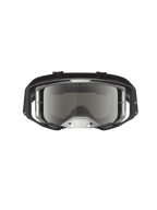 Alpinestars Vision 8 Âmbar Espelhado, óculos de motocross pretos e prateados, lente espelhada e ventilação RAM-AIR.