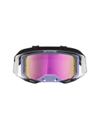 Óculos Alpinestars Vision 8 Maven, motocross, alfazema e preto, lente rosa espelhada anti-embaciamento e ventilação RAM-AIR.