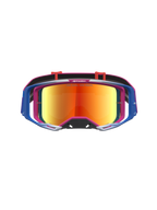 Alpinestars Vision 8 Maven, óculos de motocross, vermelhos e pretos com lente espelhada vermelha e armação A-FLEX flexível.