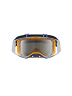 Alpinestars óculos Vision 8 Maven, óculos de motocross para corrida todo-o-terreno, azuis e laranja, lente espelhada prateada e sistema de ventilação RAM-AIR