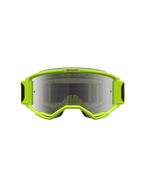 Óculos Alpinestars Vision 5 Rora de motocross em amarelo fluo e preto, com lente prateada espelhada e ventilação RAM-AIR.