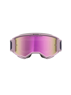 Alpinestars Vision 5 Rora, óculos de motocross em cinzento e rosa, lente rosa espelhada e estrutura em uretano A-FLEX